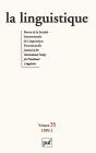 Iad - Linguistique 1999 N.1 V.35 - Preview
