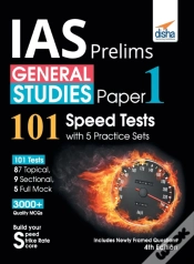Capa do artigo Ias Prelims General Studies Paper 1 - 101 Speed Tests With 5 Practice Sets - 4th Edition