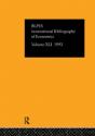 Ibss: Economics: 1992 Vol 41 - Preview