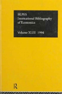 Ibss: Economics: 1994 Vol 43 - Preview