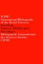 Ibss: Sociology: 1982 Vol 32 - Preview