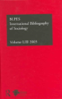 Ibss: Sociology: 2003 Vol.53 - Preview