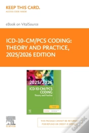 Capa do artigo Icd-10-Cm/Pcs Coding: Theory And Practice, 2025/2026 Edition - Ebk