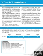 Capa do artigo Icd-10-Pcs Quick Reference