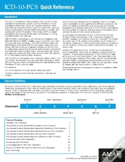 Capa do artigo Icd-10-Pcs Quick Reference
