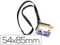 Identificador durable com cordao plano acrilico diagonal 54x85mm (10 unidades) - Preview