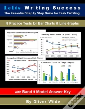Capa do artigo Ielts Writing Success. The Essential Step By Step Guide For Task 1 Writing.  8 Practice Tests For Bar Charts & Line Graphs. W/Band 9 Model Answer Key 