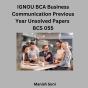 Ignou Bca Business Communication Previous Year Unsolved Papers Bcs 055 - Preview