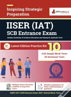 Capa do artigo Iiser Aptitude Test (Iat) Scb Entrance Exam 2021 10 Mock Tests + 20 Sectional Tests