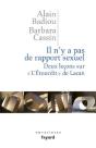 Il N'Y A Pas De Rapports Sexuels ; Deux Leçons Sur L'Étourdit De Lacan - Preview