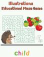 Illustrator Educational Maze Game Child - Preview