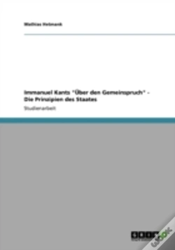 Capa do artigo Immanuel Kants "Aã…Â€Œber Den Gemeinspruch" - Die Prinzipien Des Staates