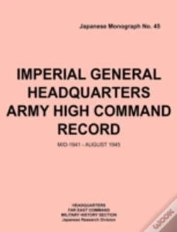 Capa do artigo Imperial General Headquarters Army High Command Record, Mid-1941 - August 1945