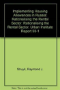 Implementing Housing Allowances In Russia - Preview