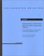 Implementing Performance-Based Services Acquisition (Pbsa) - Preview