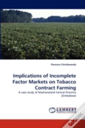 Capa do artigo Implications Of Incomplete Factor Markets On Tobacco Contract Farming