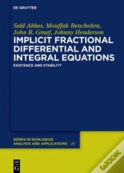 Capa do artigo Implicit Fractional Differential And Integral Equations
