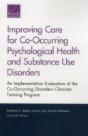 Improving Care For Co-Occurring Psychological Health And Substance Use Disorders - Preview