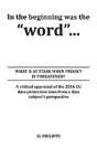 In The Beginning Was The "Word" - Preview