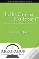 "In The Original Text It Says"