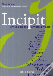 Capa do artigo Incipit ; Anthologie Des Premières Phrases