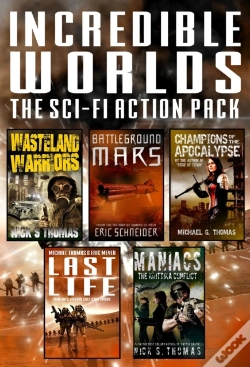 Capa do artigo Incredible Worlds - The Sci Fi Action Pack (5 Full Length Novels)