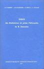 Index Des Meditationes De Prima Philosophia De R. Descartes - Preview