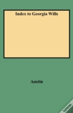 Capa do artigo Index To Georgia Wills