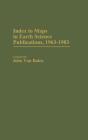 Index To Maps In Earth Science Publications, 1963-1983. - Preview