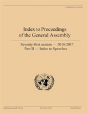 Index To Proceedings Of The General Assembly 2016/2017 - Preview