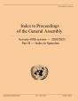 Index To Proceedings Of The General Assembly 2020/2021 - Preview