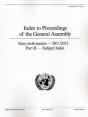 Index To Proceedings Of The General Assembly - Preview