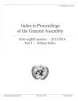 Index To Proceedings Of The General Assembly - Preview
