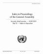 Index To Proceedings Of The General Assembly - Preview