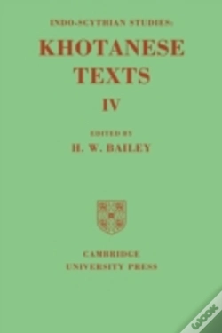 Capa do artigo Indo-Scythian Studies: Being Khotanese Texts Volume Iv: Volume 4