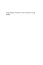 Inequality, Consumer Credit And The Saving Puzzle - Preview