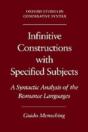 Infinitive Constructions With Specified Subjects - Preview