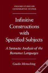 Infinitive Constructions With Specified Subjects