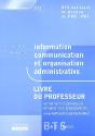 Inform Commu Orga Bts Assit Gest ; Livre Du Professeur ; Edition 2002 - Preview