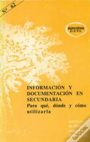 Capa do artigo Información Y Documentación En Secundaria