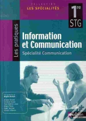 Capa do artigo Information Et Communication ; 1ère Stg ; Spécialité Communication ; Élève