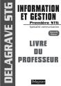 Information Et Gestion ; 1ère Stg ; Livre Du Professeur (Édition 2008) - Preview
