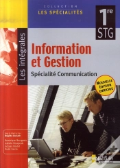Capa do artigo Information Et Gestion ; 1ère Stg Spécialité Communication ; Élève