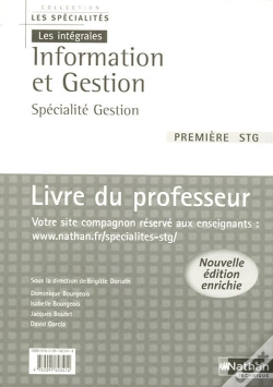 Capa do artigo Information Et Gestion 1ere Stg - Specialite Gestion - Professeur (Les Specialites/Les Integrales) -