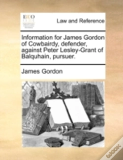 Capa do artigo Information For James Gordon Of Cowbaird