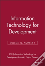 Information Technology For Development, Volume 13, Number 1
