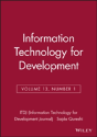 Information Technology For Development, Volume 13, Number 1 - Preview