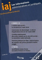 Capa do artigo Informations Administratives Juridiques T.10; Fonction Publique Et Territoriale
