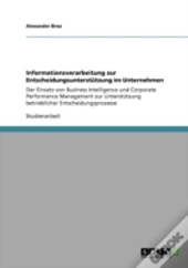 Informationsverarbeitung Zur Entscheidungsunterstatzung Im Unternehmen