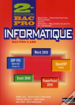 Capa do artigo Informatique 2e Bac Pro Gestion-Administration-Commerce-Vente-Accueil-Rel Cli Office 2010 Eleve 2012